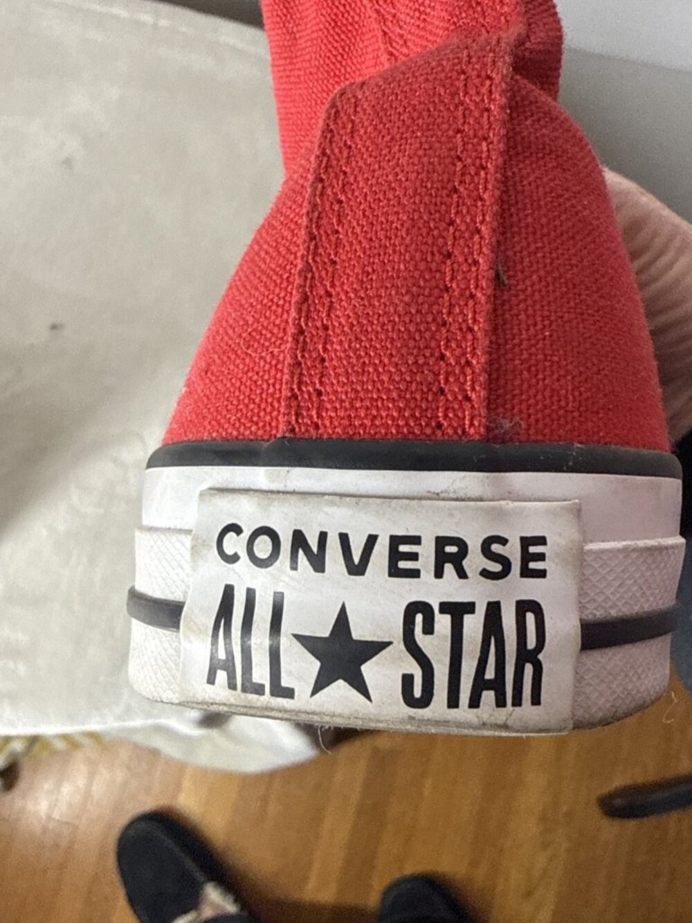 Converse Chuck Taylor All Star High Top Red Canvas Shoes Unisex M9621 W 8 Mens 6 - Picture 9 of 12